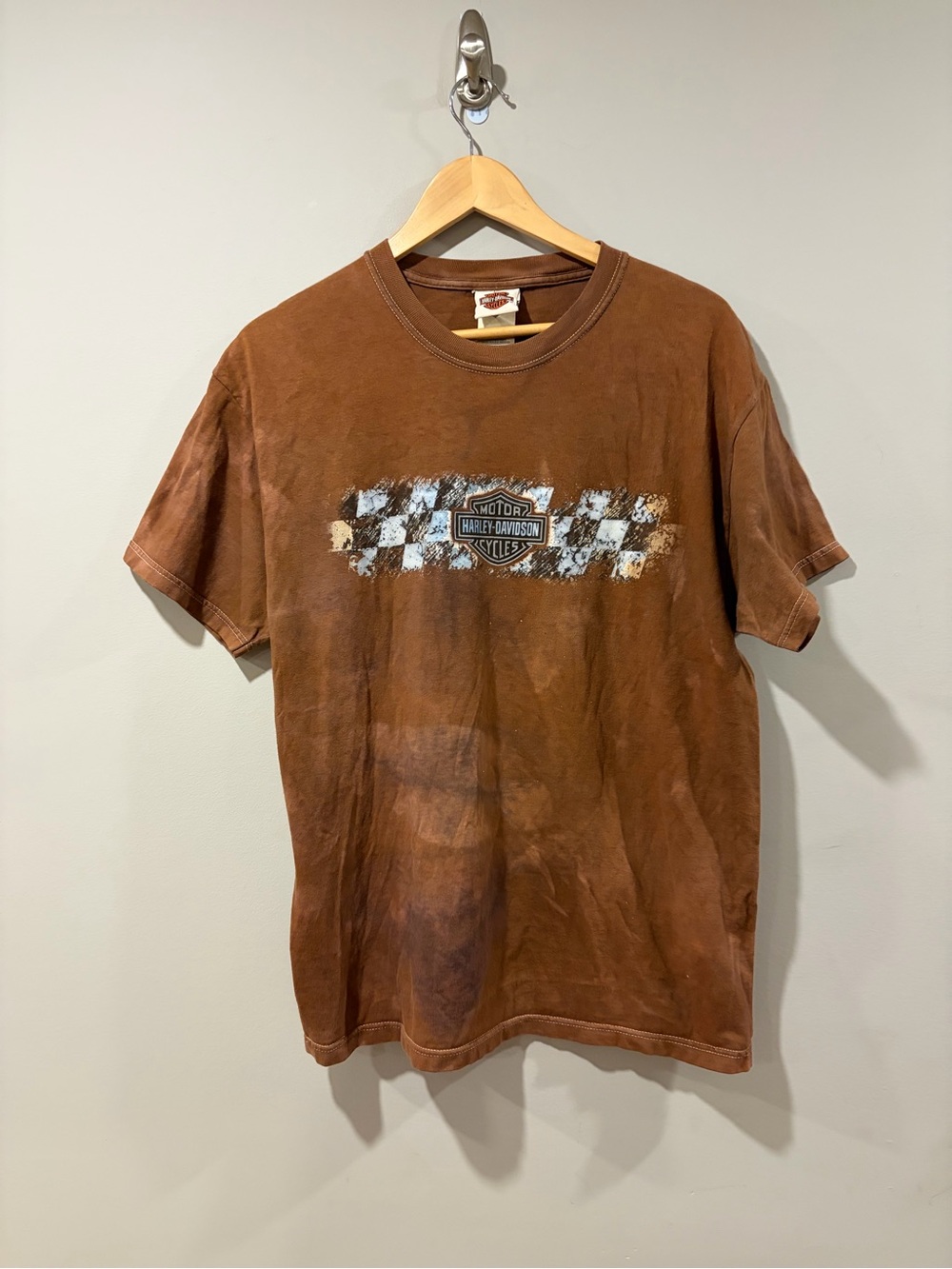 Harley-Davidson Green Mountain Vermont Brown Graphic T-Shirt USA – Tie Dye